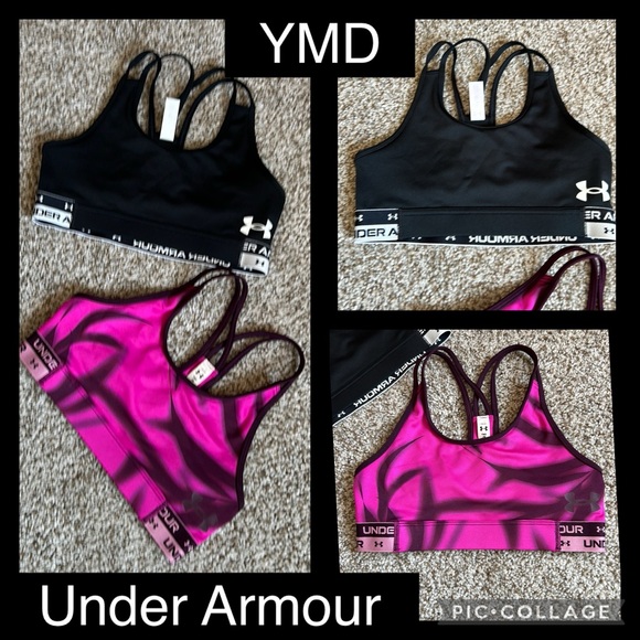 Girls Under Armour (YMD) sports bra set of 2 - Picture 1 of 10